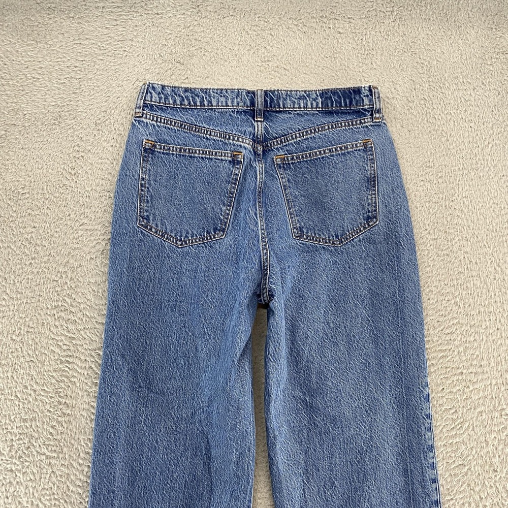 Abercrombie & Fitch Loose High Rise Jeans Womens 30 Blue Straight Relaxed Denim - Picture 10 of 14